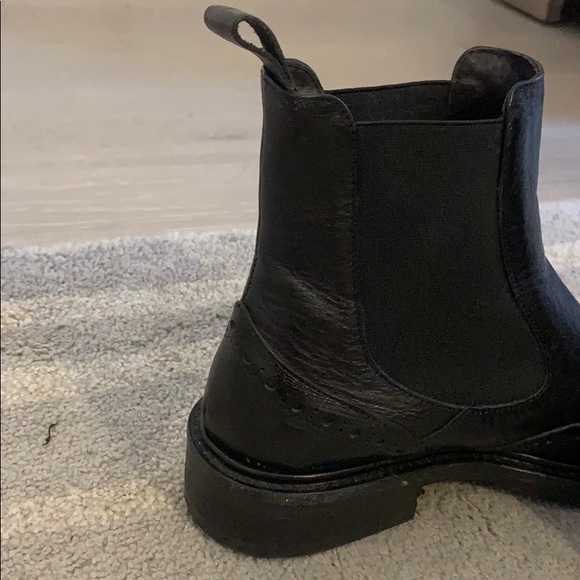 Black short biker boot - Picture 6 of 8